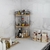 Imagen de Organizador de Baño Esquinero Dorhors 3 Niveles Madera Rústica