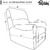 Imagen de Funda de Sofá Recliner Easy-Going Gris Claro 4 Piezas