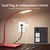 Imagen de Enchufe Inteligente Doble JUNLIT 4 Tomas WiFi Control Voz