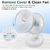 Imagen de Ventilador de Escritorio ZUIKEMX Blanco Recargable 4000mAh
