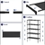 Estante para zapatos Kitsure 2X-Grande Negro - Organizador apilable