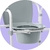 Comoda 3-en-1 Medline Acero Plegable 7.1L Asiento Estándar