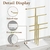 Soporte Organizador de Joyería pickpiff 3 Niveles Dorado