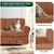 Funda de Sofá Loveseat Estirable CHUN YI 5 Piezas Ladrillo