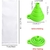 Boao 240 Bolsas de Helado Desechables 7x30cm con Embudo