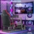 Soporte Simulador de Carreras Likeem Elite Ajustable Rojo