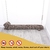 Tope de puerta pesado para perros SANFERGE 86 cm cuadro marrón
