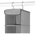 Estante Colgante para Zapatos Whitmor 8 Secciones Gris