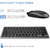 Combo Teclado y Ratón Inalámbricos Vssoplor Ultra Delgado
