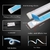 Luces LED para Automóvil CARLITS 60.96 cm 2 Piezas DRL Ámbar y Blanco