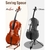 Soporte para Cello Musbeat de Caoba Ajustable 1/8 a 4/4 - comprar online