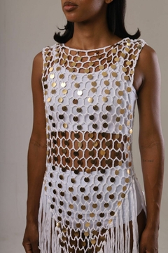 Vestido Trancoso Dourado na internet