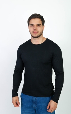 129107 CAMISETA SLIM M/L MASC VISCOSE FLORENÇA