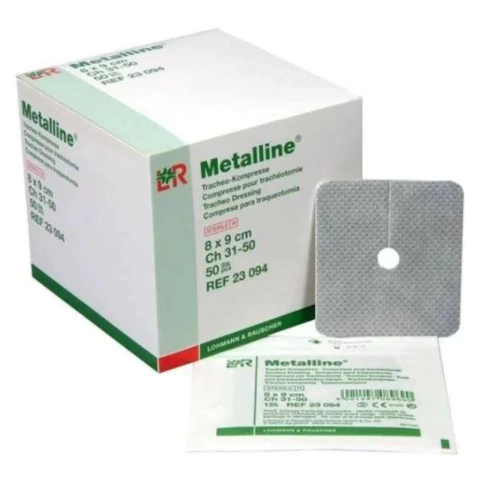 Curativo Absorvente Para Traqueostomia 8x9 Metalline