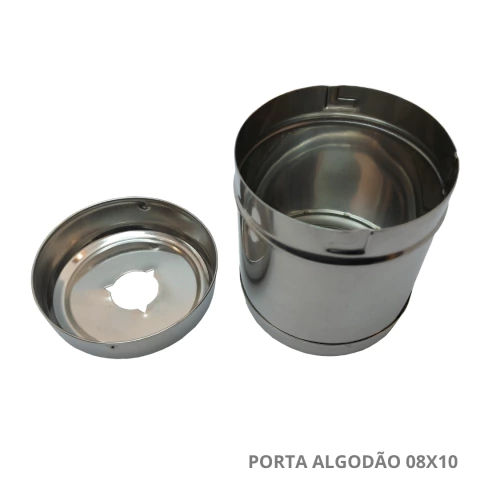 Porta Algodão Servido Inox 08X10 213 FAVA