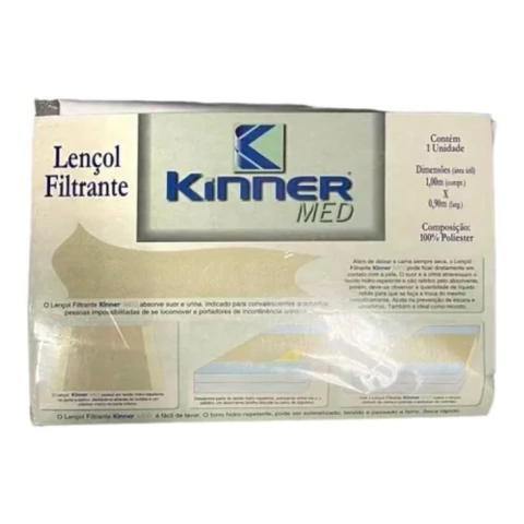 Lençol Filtrante Absorvente de Suor E Urina Solteiro - Kinner