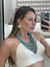 Brinco placa com detalhe arredondado - comprar online