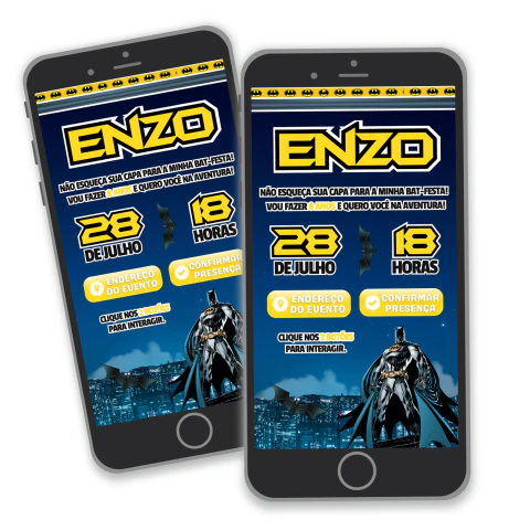 CONVITE INTERATIVO BATMAN - comprar online