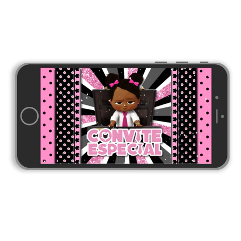 CONVITE ANIMADO A PODEROSA CHEFINHA AFRO (NEGRA)