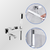 Chuveiro Quadrado Inox 2 em 1 - comprar online