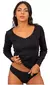 CAMISETA MANGA LARGA ESCOTE V CON PUNTILLA - EVELINA
