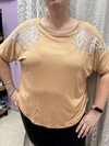 Blusa modal con lentejuelas
