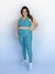 Imagem do Legging Canelada Plus com Bolso Azul Oceano