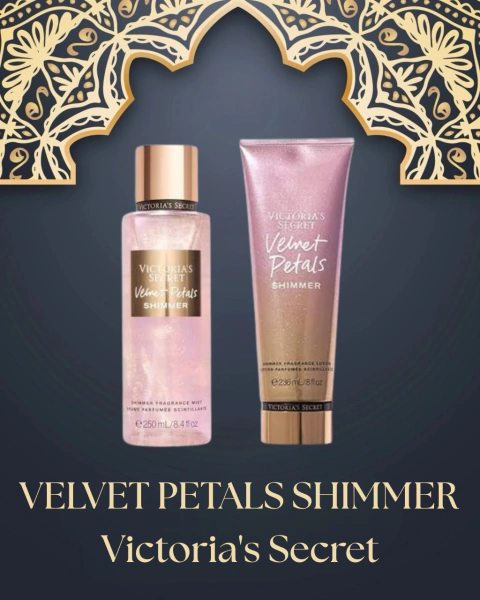 Kit Velvet Petals Shimmer - Body Lotion 236 Ml e Body Mist 250 Ml - Victória's Secret
