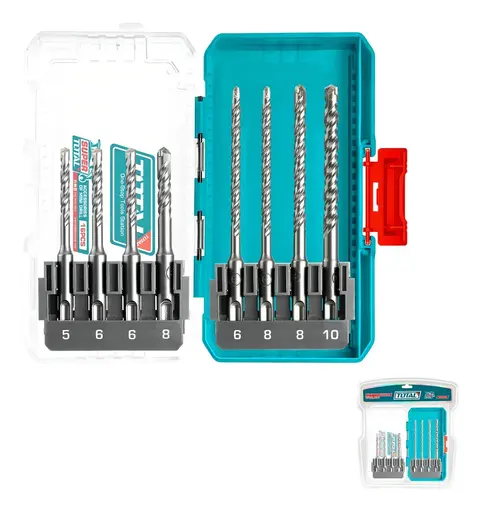 Set 8 Mechas Widia SDS-Plus Total 5+6+8+10 mm