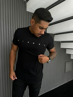 Camiseta básica Diesel Black Three - comprar online