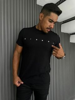 Camiseta básica Diesel Black Three