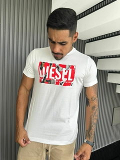 Camiseta básica Diesel White Two - comprar online