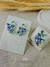 Conjunto de Brincos e Anel Regulável + Clutch Azul Claro - comprar online