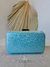 Imagem do Conjunto de Brincos, Anel, Colar e Pulseira + Clutch Azul Claro