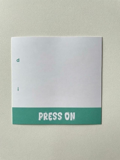 Tarjeta de presentación para Press On en internet