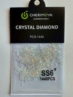 Strass Cherimoya plateados pequeños - Beauty Insumos