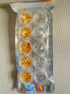 Papel oro dorado y plateado x 10u