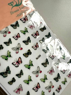 Sticker mariposas color pastel