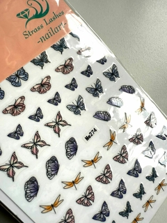 Sticker mariposas y libelulas