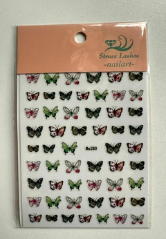 Sticker mariposas color pastel - comprar online