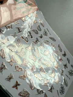 Sticker mariposas color cobre