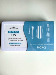 Tips soft gel Paris Night x 500u cuadradas