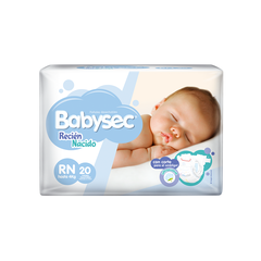 Pañales Babysec Recién Nacido x 20u.