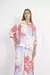 Camisa Paz Poppy Flower Cian