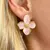 Aros Orchid Pink flores Acero par - comprar online
