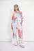 Camisa Paz Poppy Flower Cian - comprar online