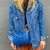 Bandolera Matilda Crocco Azul - Makai