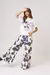 Pantalon Vista Cow Print White