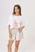 Short Lazaro Poppy Flower Tostado en internet