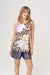 Musculosa Lima Print Tostado
